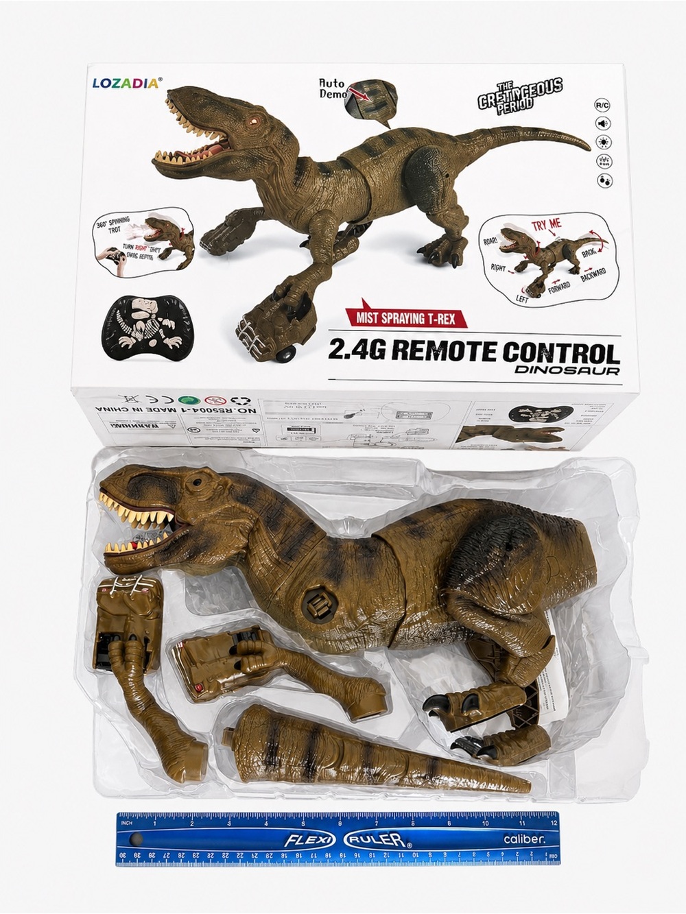 Remote Control T-Rex Dinosaur Toy 2.4G RC Mist Spraying